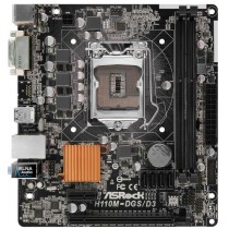 PLACA MAE MB ASROCK P/ INTEL LGA 1151 MATX H110M-DGS DVI/SOM/LAM/USB3 DDR4