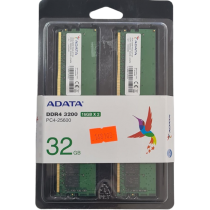 KIT 32GB, 2 MEMORIAS DE 16GB (2x16gb) ADATA 3200MHZ DDR4 CL22 PC4-25600 288PIN LONG DIMM AD4U320016G22-DTGN