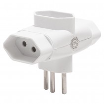 ADAPTADOR DE TOMADA EM T 3 SAIDAS BRANCO WI217 MULTILASER