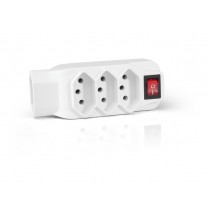 ADAPTADOR L C/4 TOMADAS 10A 250V BRANCO MULTILASER WI246 