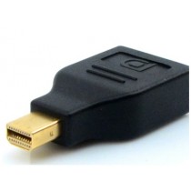 ADAPTADOR MINI DISPLAYPORT M x DISPLAYPORT F  PLUS CABLE ADP-201BK 