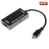 CABO ADAPTADOR HDMI MACHO PARA MICRO USB FÊMEA 2.0 - KCA-003 - KOLKE 