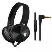 FONE DE OUVIDO HEADPHONE HEADSET CABO FLAT C/MICROFONE ESSENTIAL P3 PRETO PIX 043-0032   ***1 PLUG P3