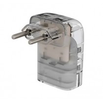 ICLAMPER POCKET FIT 2 PINOS 10A LCF BIVOLT PROTETOR DPS RAIOS SURTOS - TRANSPARENTE 026791