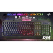 TECLADO GAMER SOLID SNAKE USB K-MEX KM-7728