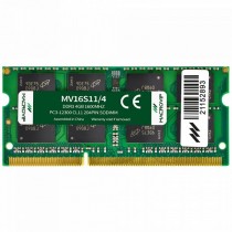MEMORIA P/ NOTEBOOK MACROVIP 4GB DDR3 1600MHZ PC3 12800 CL11 204PIN 1.5V MV16S11/4