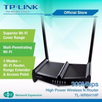 ROUTER HIGH POWER TP-LINK TL-WR841HP 300MB 2 ANTENAS 8 DBI  1.000MW