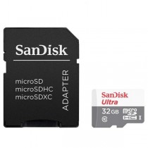 CARTAO DE MEMORIA SANDISK ULTRA MICROSDXC UHS-I COM ADAPTADOR 32GB SDSQUNR-032G-GN3MA 100MB/S