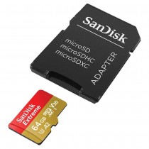 CARTAO DE MEMORIA SANDISK ULTRA MICROSDXC UHS-I COM ADAPTADOR 64GB SDSQXAH-064G-GN6AA 170MB/S - 80MB/S