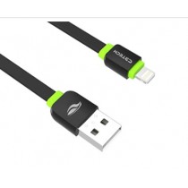 CABO LIGHTNING 2.0 AM 8 PINOS x USB 1m PRETO C3 TECH  CB-110BK 