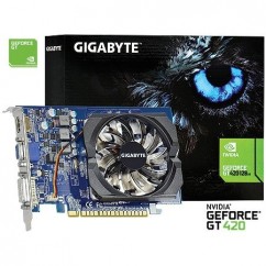 PLACA DE VIDEO PCI-E NVIDIA GT 420 2GB DDR3 128BITS GIGABYTE GV-N420-2GI