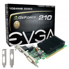 PLACA DE VIDEO VGA EVGA GEFORCE GT 210 1GB DDR3 PCI-E 2.0 01G-P3-1313-KR