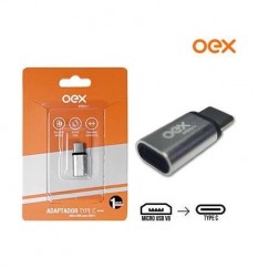 ADAPTADOR TIPO C, DE MICRO USB PARA USB-C, PRATA 48.5962 OEX - AD202