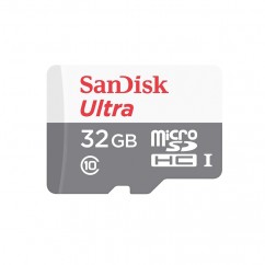 Cartão de Memória SanDisk Ultra microSDHC UHS-I com Adaptador 32GB SDSQUNB-032G-GN3MA 