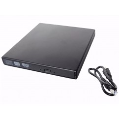 DRIVE EXTERNO SLIM USB GRAVADOR/LEITOR CD E DVD USB 2.0 PC/MAC