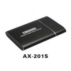 GAVETA/CASE HD/SSD MSATA USB 3.0 PRETO SATELLITE 30*50MM AX-201S 
