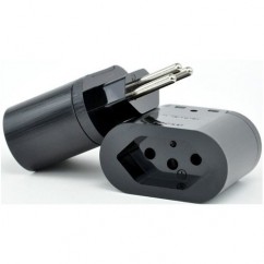 CLAMPER POCKET 2 PINOS 10A - PROTETOR DPS RAIOS SURTOS - PRETO