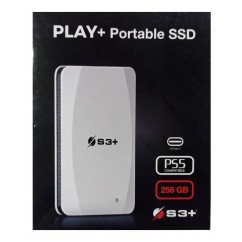 HD SSD Externo M.2 S3+ 256GB PLAY+ PORTABLE USB 3.2 Gen Tipo C, BRANCO - S3SSDP256 