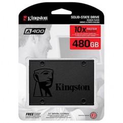 HD SSD 480GB SATA3 2.5" KINGSTON SATA 3.0 (6 GB/S) LEITURA 500 E GRAVACAO 450MB/S SA400S37/480G 