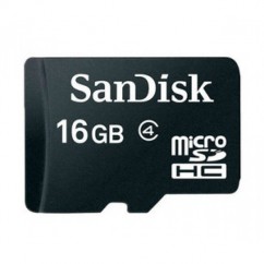 CARTAO DE MEMORIA SANDISK MICROSDHC COM ADAPTADOR 16GB SDSDQM-016G -B35A CLASS 4