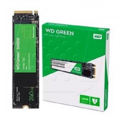 SSD M.2 PCIE NVME 240GB WD GREEN SN350, LEITURA: 2400MB/S E GRAVAÇÃO: 900MB/S - WDS240G2G0C