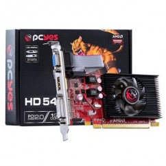 PLACA DE VIDEO PCI-E ATI RADEON HD5450 1GB DDR3 64B PCYES PS54506401D3LP DVI/VGA/HDMI