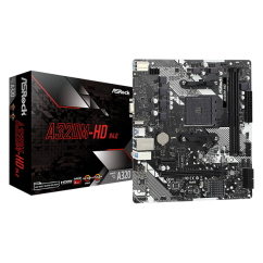 PLACA MAE MB ASROCK P/ AMD A320M-HD R4.0 HDMI/VGA/USB3 DDR4  