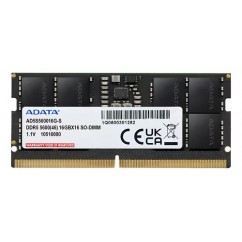 MEMORIA P/ NOTEBOOK SODIMM ADATA 16GB 5600MHZ DDR5 CL46 1.1V PC5-44800 262PIN AD5S560016G-S