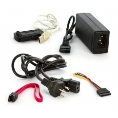 ADAPTADOR IDE E SATA COM FONTE BOX HLD USB 2.0
