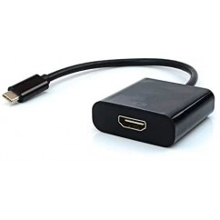 CABO ADAPTADOR USB TIPO-C M x HDMI F PLUS CABLE ADP-303BK