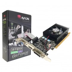PLACA DE VIDEO VGA AFOX GEFORCE GT610 2GB 64BITS VGA/HDMI/DVI AF610-2048D3L7-V6