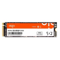 SSD M.2 PCIe NVMe 512GB AIGO P2000, M.2 2280, READ 2000 MB/S, WRITE 1500 MB/S - P2000-512GB
