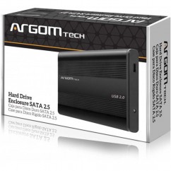 GAVETA/CASE HD/SSD 2.5" USB 2.0 PRETO ARGOM TECH ARG-AC1030