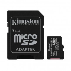 CARTAO DE MEMORIA MICROSD KINGSTON CANVAS SELECT PLUS COM ADAPTADOR 128GB 100MB/S SDCS2/128GB