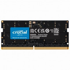 MEMORIA P/ NOTEBOOK SODIMM CRUCIAL 16GB 4800MHZ DDR5 CL40 1.1V PC5-38400 262PIN CT16G48C40S5