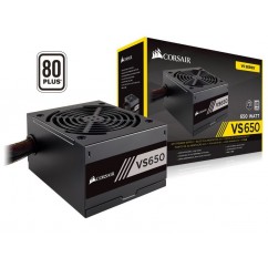 FONTE ATX 650W REAIS 80PLUS WHITE VS650 CP-9020172-BR C/CABO CORSAIR