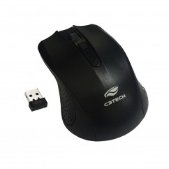 MOUSE OPTICO SEM FIO WIRELESS PRETO C3 TECH M-W20BK 