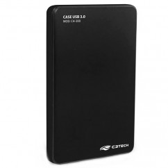 GAVETA/CASE HD/SSD 2.5" USB 3.0 PRETO CH-300BK C3 TECH