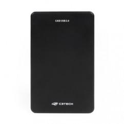 GAVETA/CASE HD/SSD 2.5" USB 2.0 PRETO CH-210BK C3 TECH