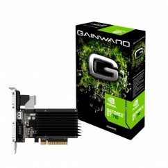 PLACA DE VIDEO PCI-E NVIDIA GT 710 2GB DDR3 64B GAINWARD HDMI/VGA/DVI NEAT7100HD46-2080H 