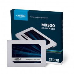 HD SSD 250GB CRUCIAL 2.5 SATA III 6GB/S LEITURAS: 560MB/S E GRAVAÇÕES: 510MB/S CT250MX500SSD1