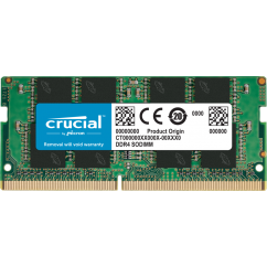 MEMORIA P/ NOTEBOOK SODIMM CRUCIAL BY MICRON 16GB DDR4 2666MHZ PC4 21300 CL19 260PIN 1.2V CT16G4SFRA266