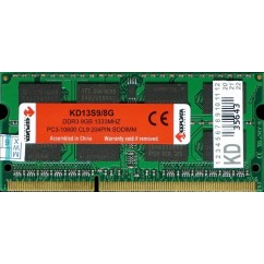 MEMORIA P/ NOTEBOOK KEEPDATA 8GB DDR3 1333MHZ PC3 10600 CL9 204PIN 1.5V KD13S9/8G