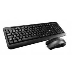 KIT COMBO WIRELESS TECLADO E MOUSE USB PRETO C3 TECH K-W60BK 