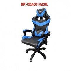 CADEIRA DE ESCRITORIO/GAMER KNUP ERGONÔMICA PRETA E AZUL - KP-CDA001/AZUL