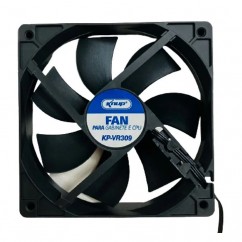 COOLER FAN PARA GABINETE 120X120X25 KNUP 3 PINOS (MB) E MOLEX (FONTE)  KP-VR309