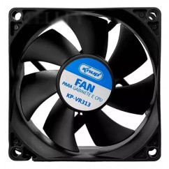 COOLER FAN PARA GABINETE 80X80X25 KNUP 3 PINOS (MB) E MOLEX (FONTE)  KP-VR313