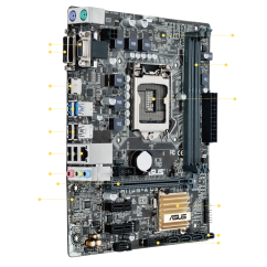 PLACA MAE MB ASUS P/ INTEL LGA 1151 H110M-A D3 DDR3 HDMI/VGA/DVI 7º Geração