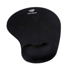 MOUSE PAD C/APOIO EM ESPUMA PRETO C3 TECH MP-50 