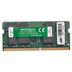 MEMORIA P/ NOTEBOOK SODIMM MACROVIP 16GB DDR4 3200MHZ PC4 25600 CL22 260PIN 1.2V MV32S22/16